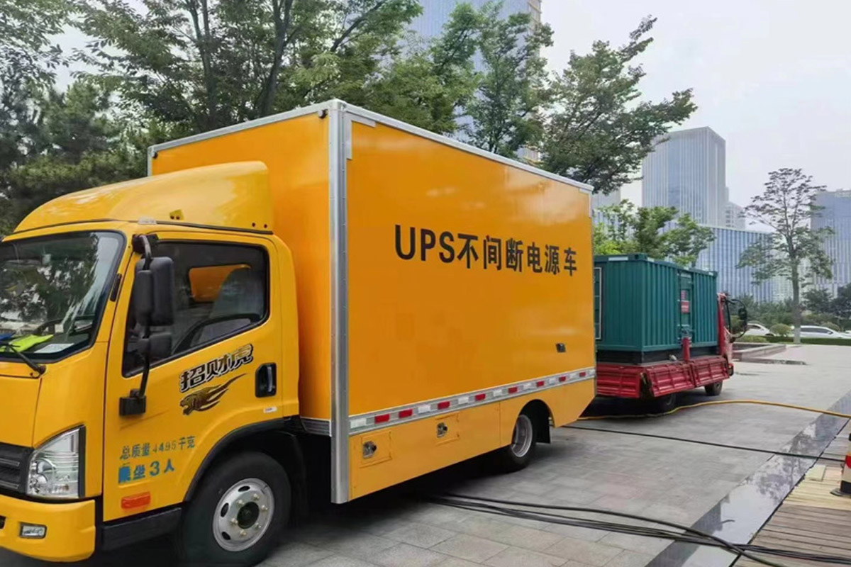 灯塔发电机租赁施工现场